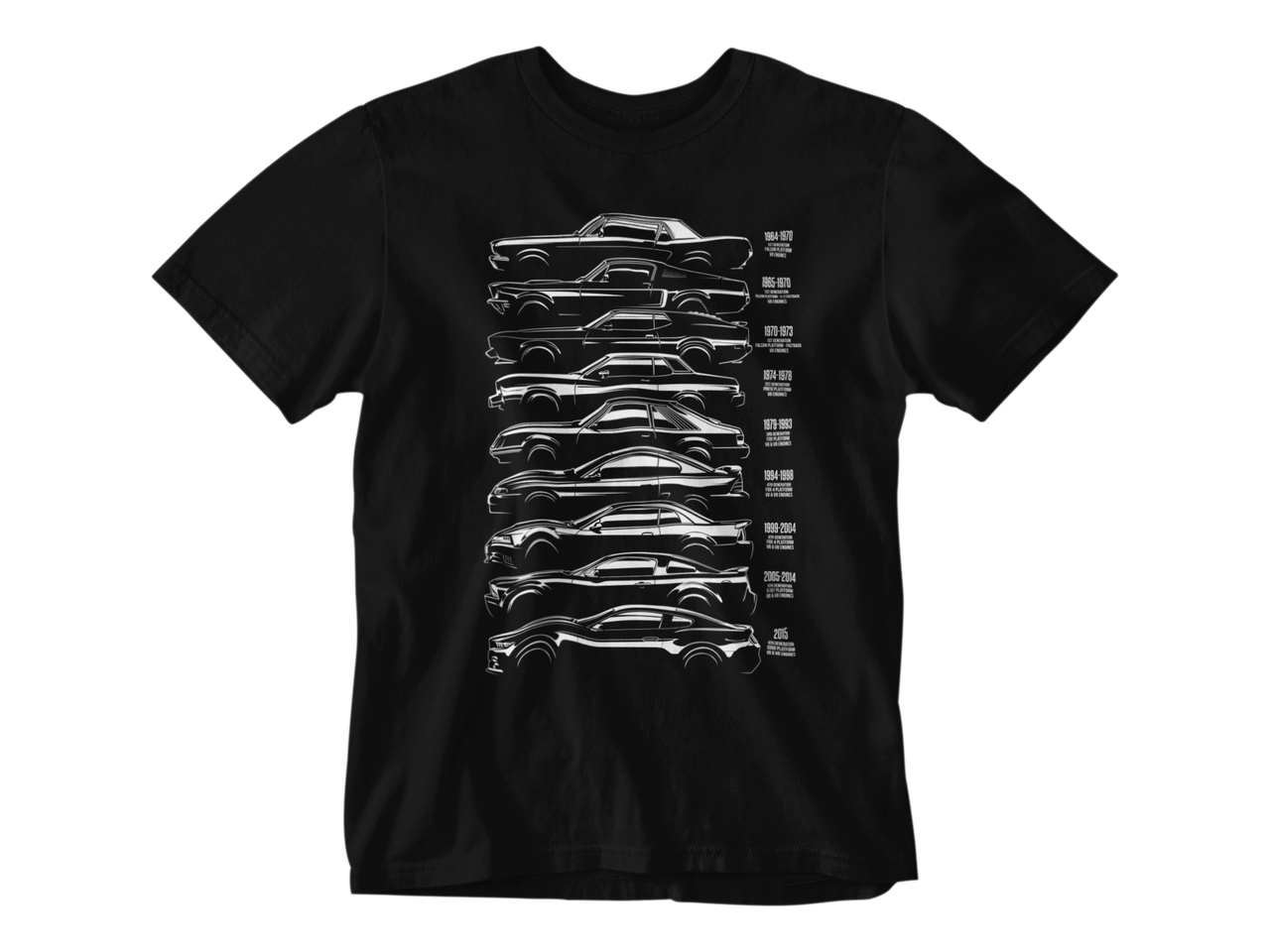 Camiseta Generaciones Mustang