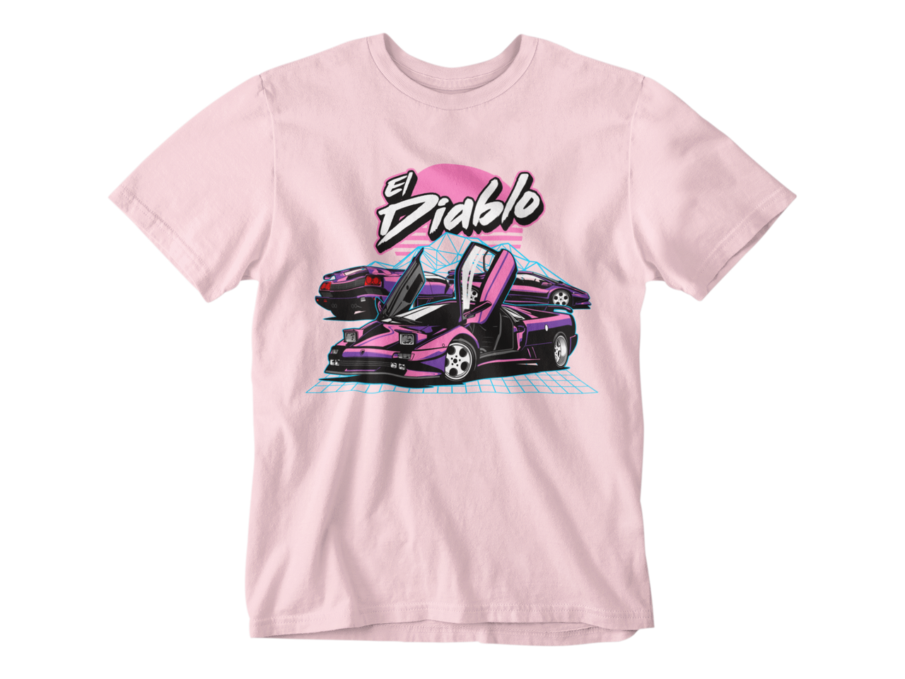 camiseta lamborghini diablo 80s