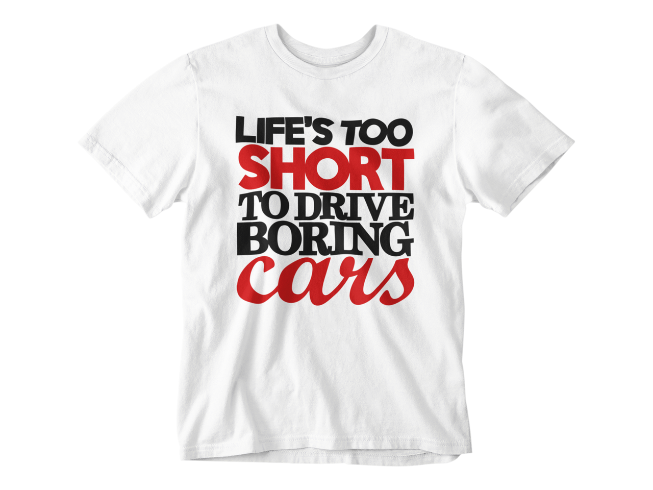 Camiseta Vida Corta Para Coches Aburridos