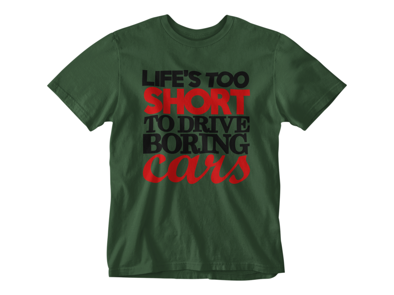 Camiseta Vida Corta Para Coches Aburridos