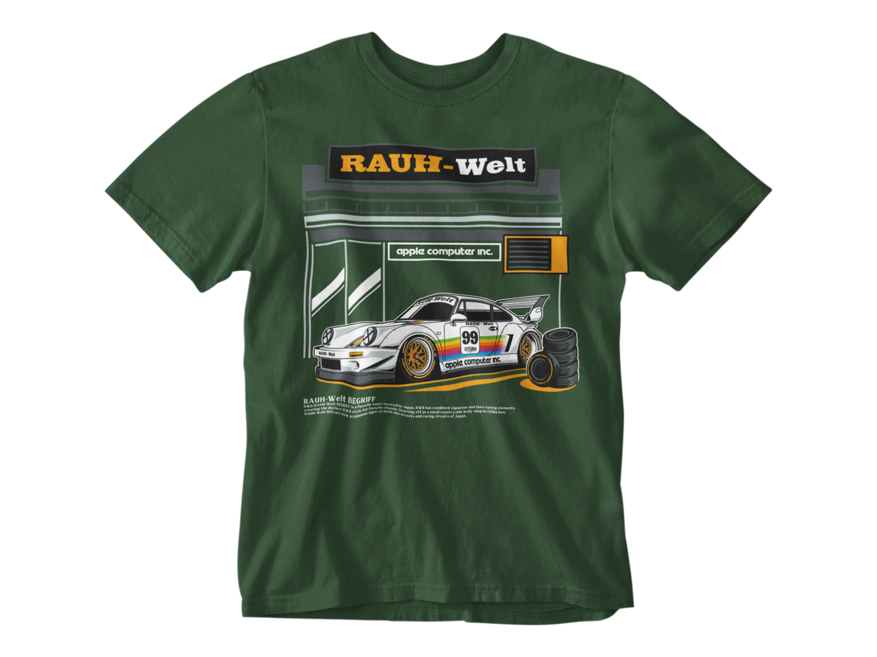 Camiseta porsche 911 RWB Rainbow