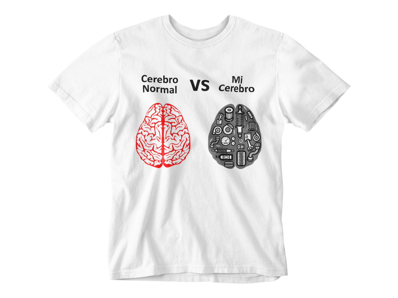 Camiseta Cerebro Normal VS Mi Cerebro