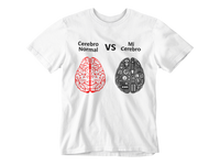 Thumbnail for Camiseta Cerebro Normal VS Mi Cerebro