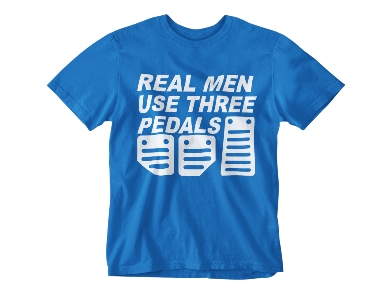 Camiseta Real Men Use Three Pedals