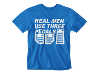 Thumbnail for Camiseta Real Men Use Three Pedals